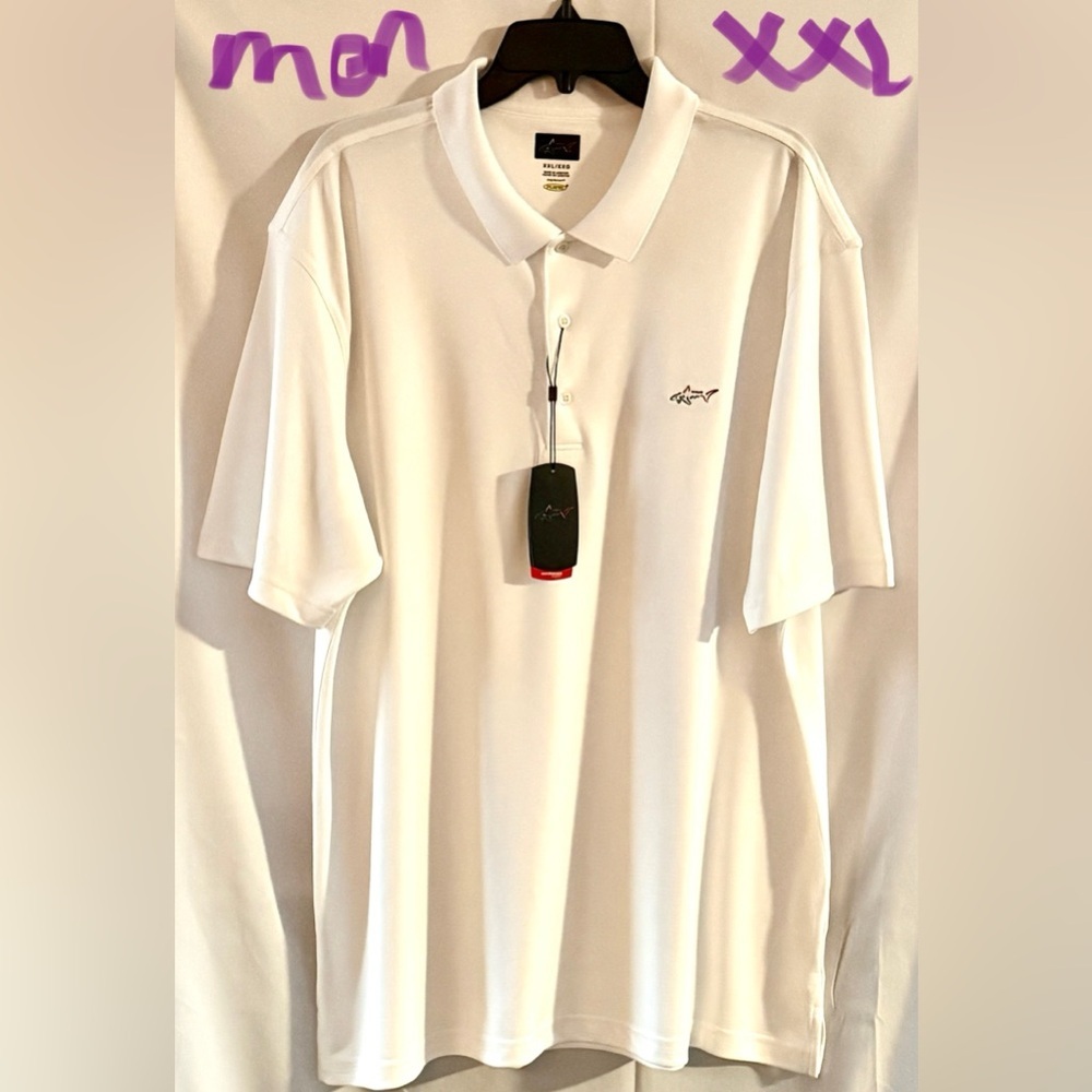 Greg Norman Collection Classic White Polo